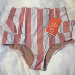 Kortni Jeane swim bottoms sweet stripe medium